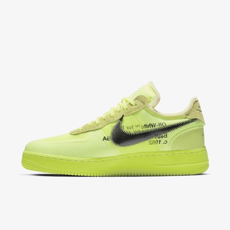 Air force one shop off white jaune fluo